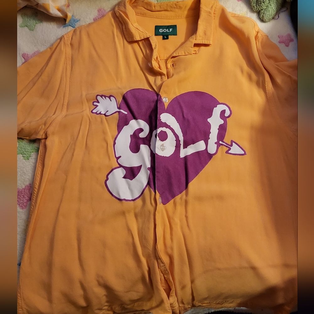 GOLFWANG heart button up
